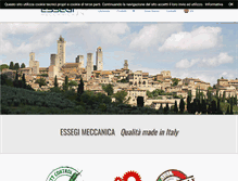 Tablet Screenshot of essegimeccanica.it